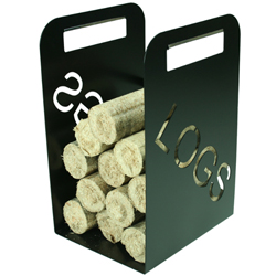 Logs style log store in black